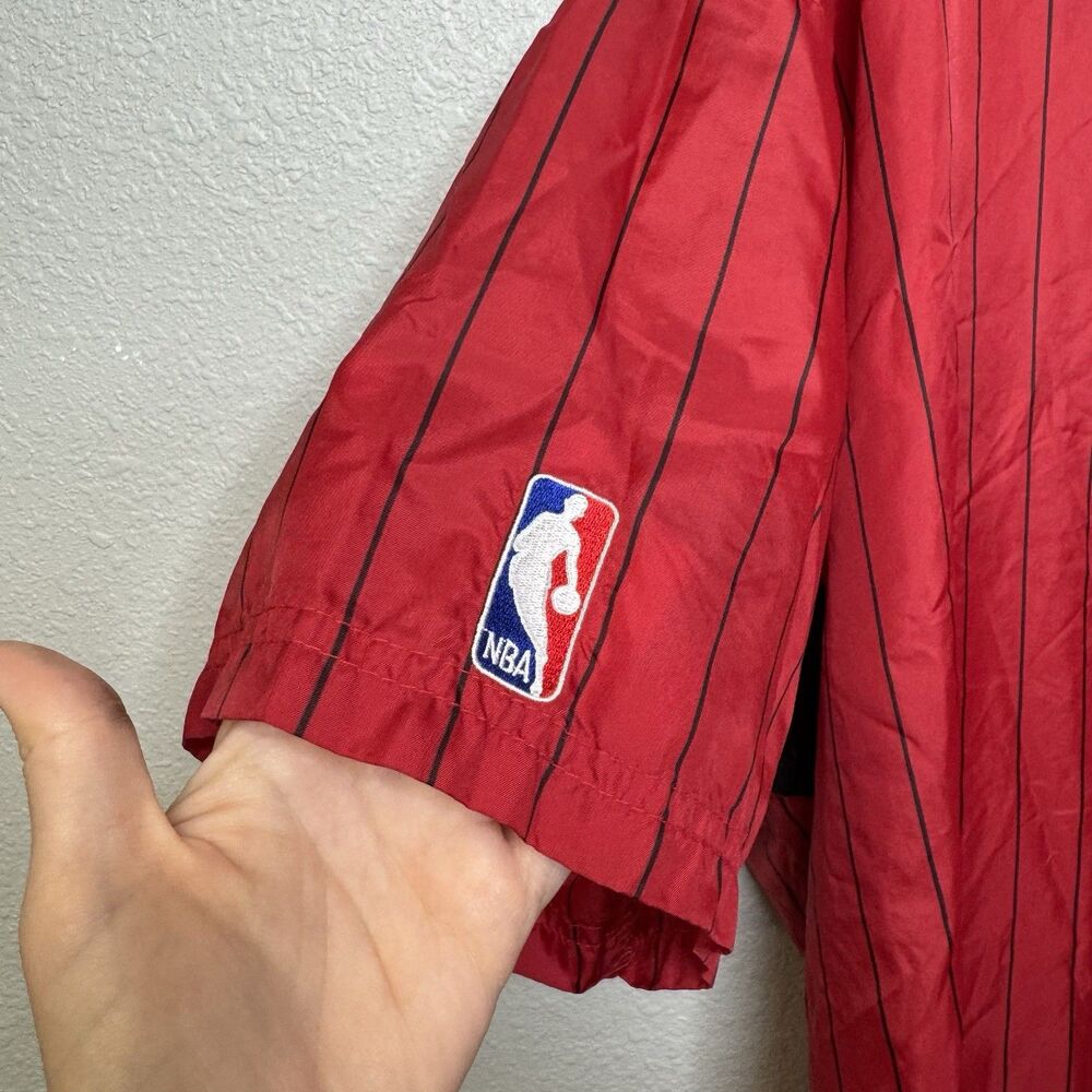 Vintage 90s STARTER FootLocker Chicago Bulls NBA Pullover Windbreaker Men’s XL - Picture 2 of 5